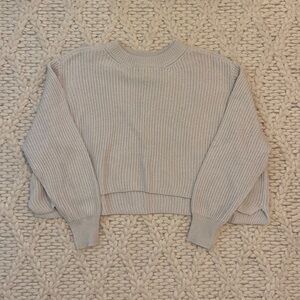 Cotton On Cropped Beige Sweater